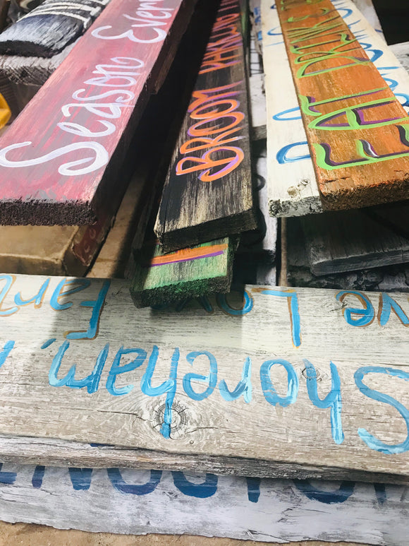 Hand-Painted Signs